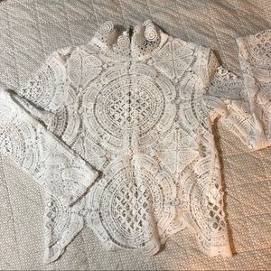 White lace top